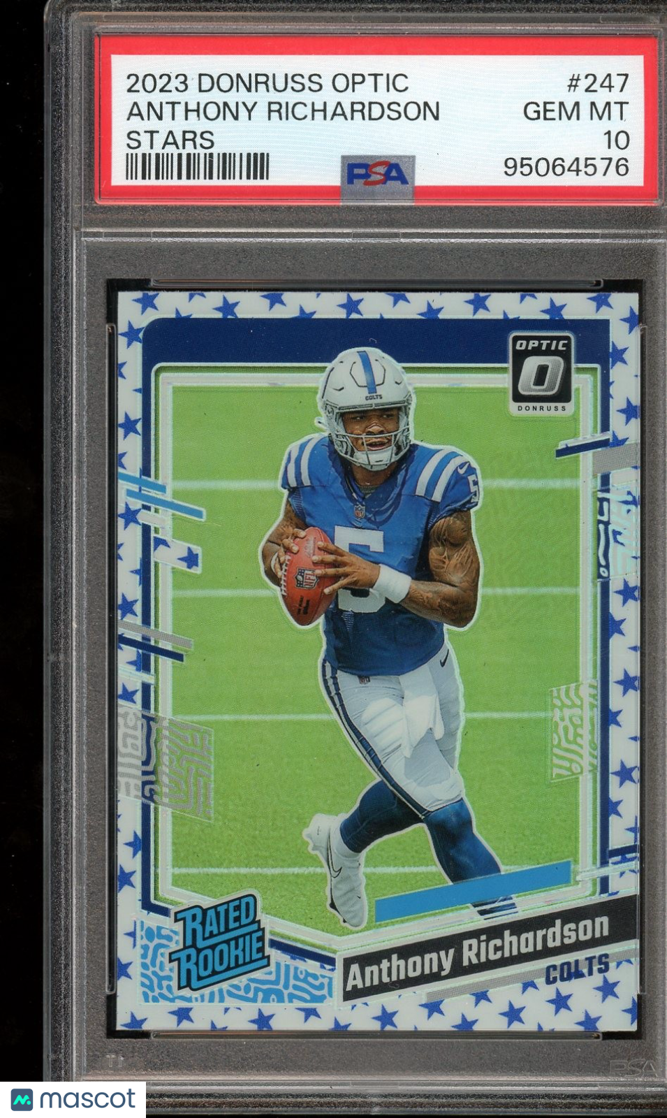 2023 Donruss Optic #247 Anthony Richardson Stars PSA 10