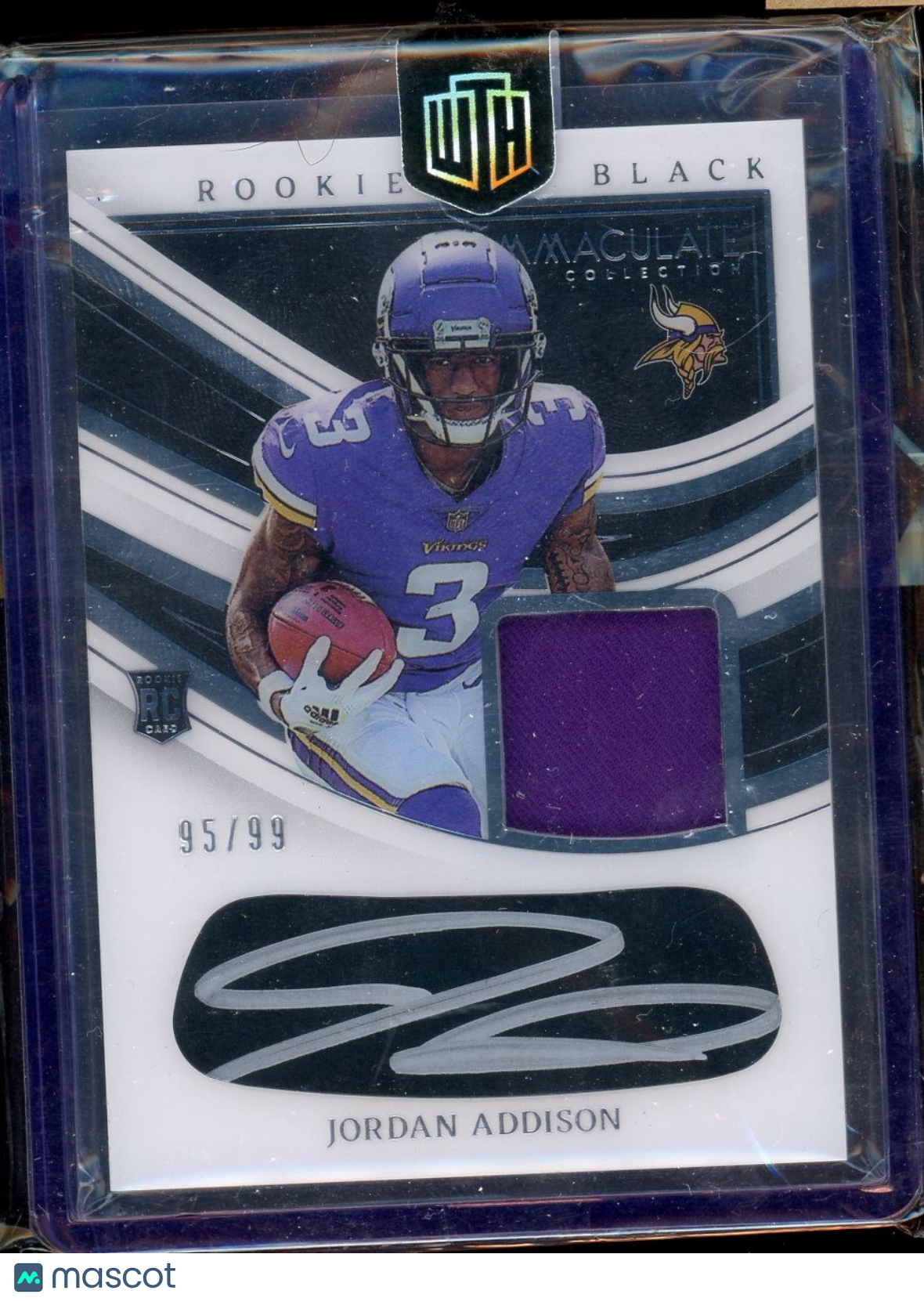 2023 Panini Immaculate Jordan Addison Immaculate Rookie Eye Black Jersey #/99