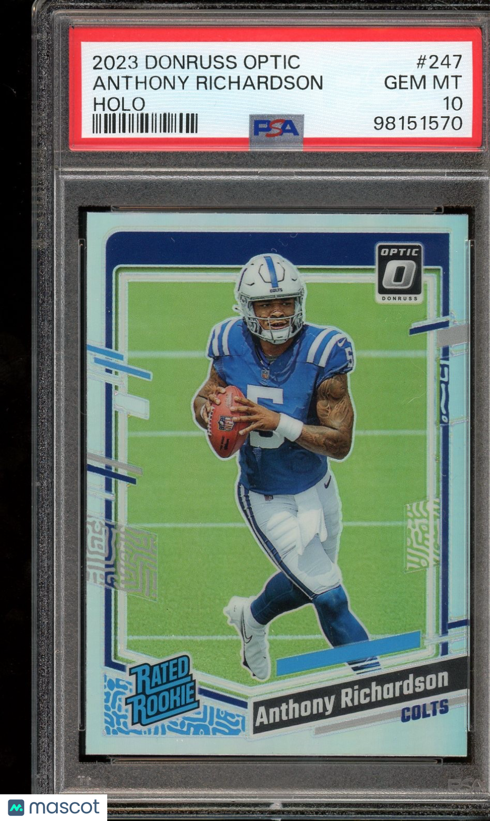 2023 Donruss Optic #247 Anthony Richardson Holo PSA 10