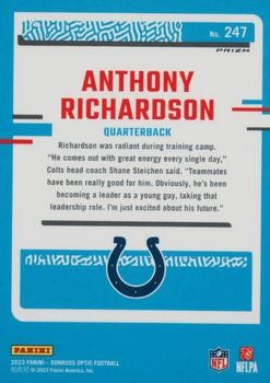 2023 Donruss Optic #247 Anthony Richardson Holo PSA 10