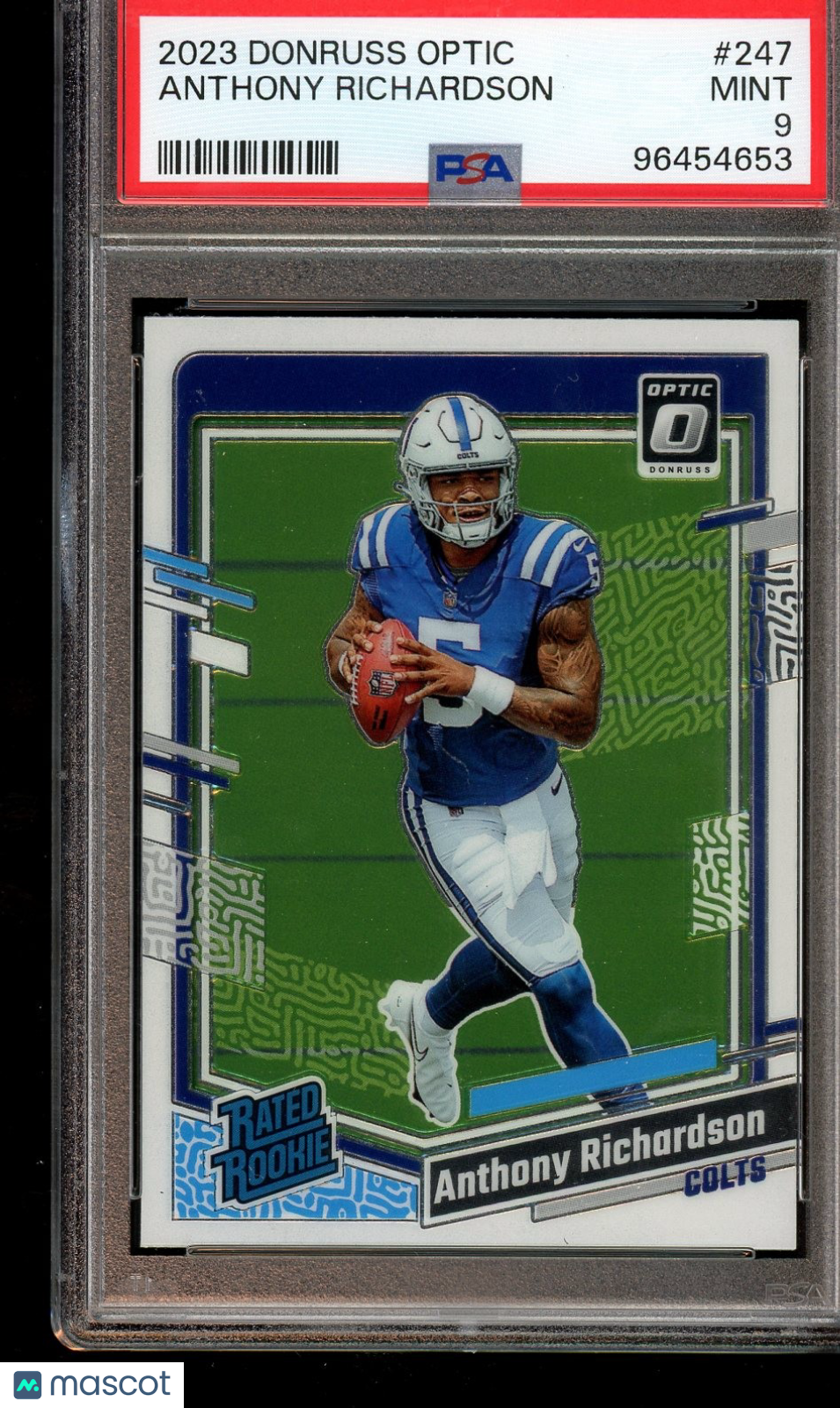2023 Donruss Optic #247 Anthony Richardson PSA 9