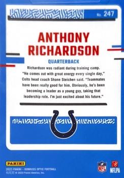 2023 Donruss Optic #247 Anthony Richardson PSA 9