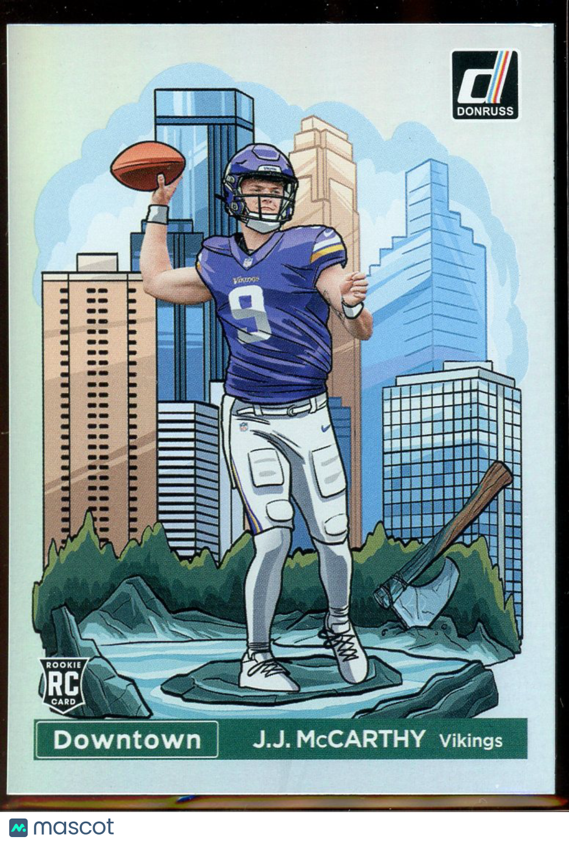 2024 Panini Donruss Downtown J.J. McCarthy #11 RC