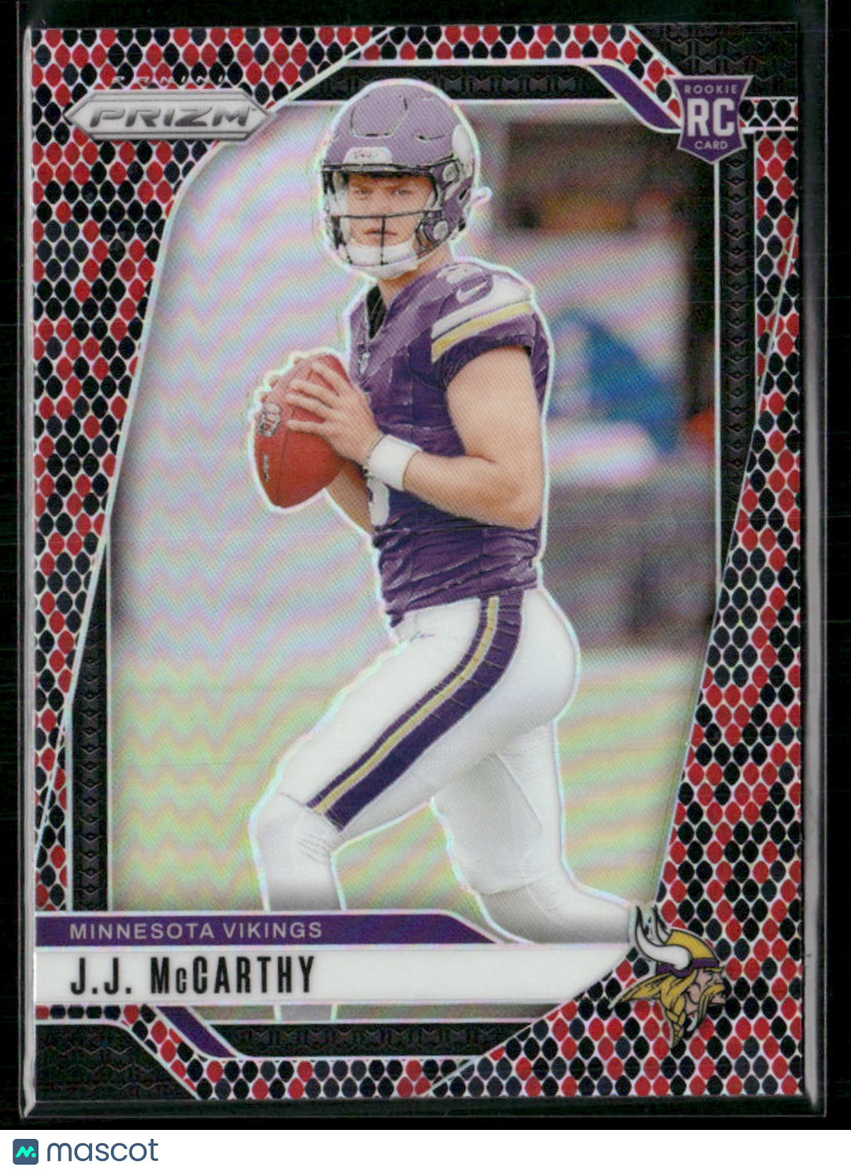 2024 Panini Prizm Football J.J. McCarthy #400 Snakeskin RC