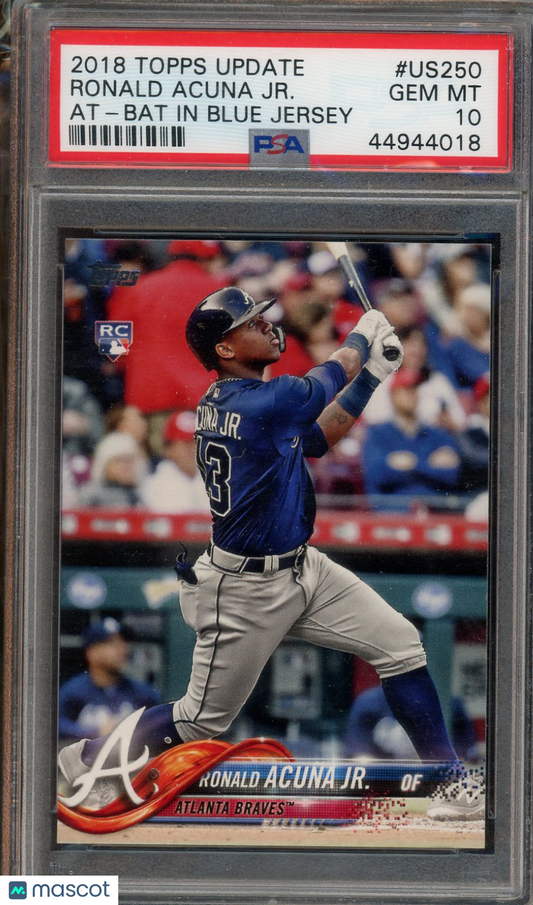 2018 Topps Update Ronald Acuna JR. #US250 PSA 10