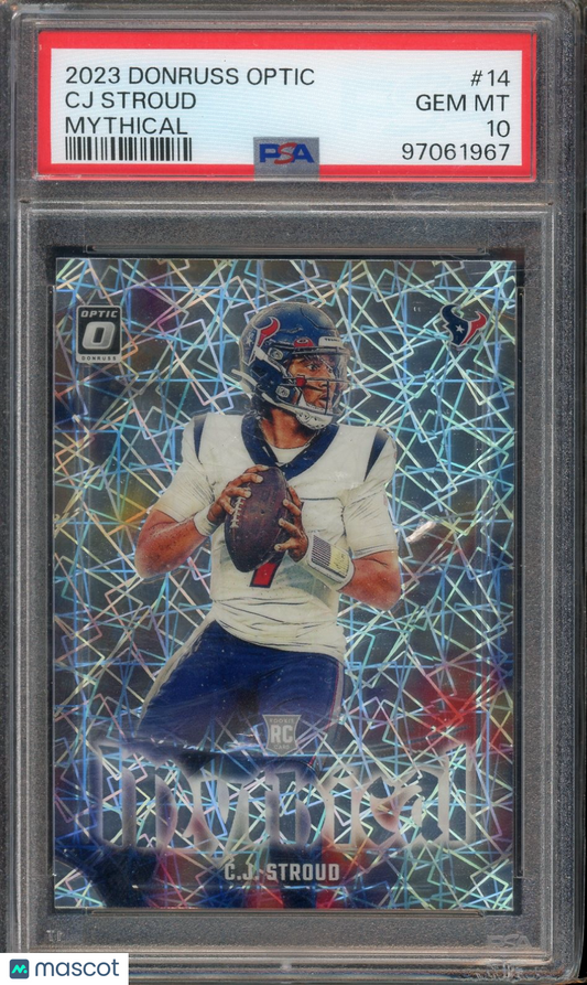 2023 Donruss Optic #14 C.J. Stroud Mythical PSA 10