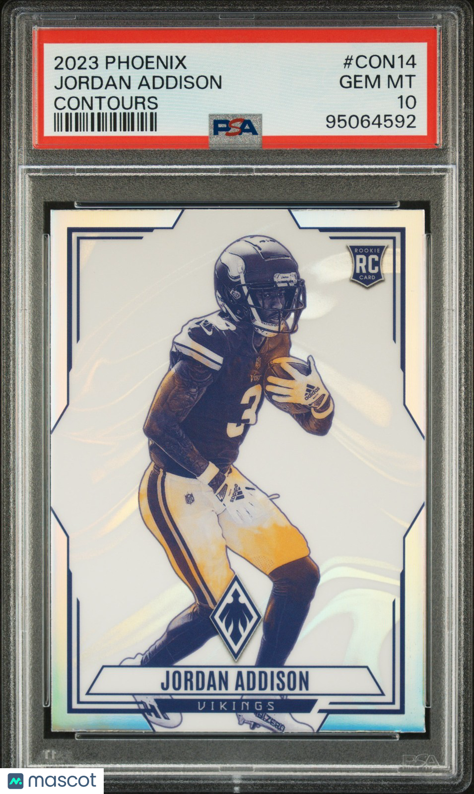 2023 Panini Phoenix Contours #CON14 Jordan Addison PSA 10