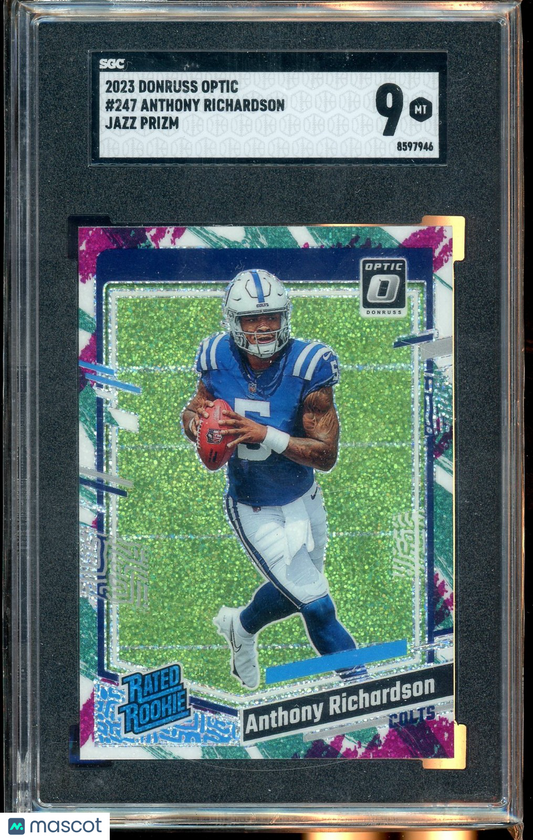 2023 Donruss Optic #247 Anthony Richardson Jazz SGC 9