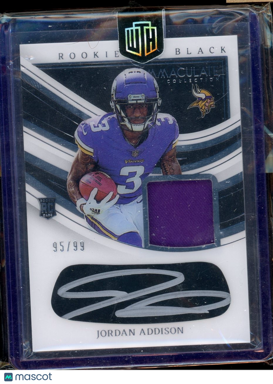 2023 Panini Immaculate Jordan Addison Immaculate Rookie Eye Black Jersey #/99