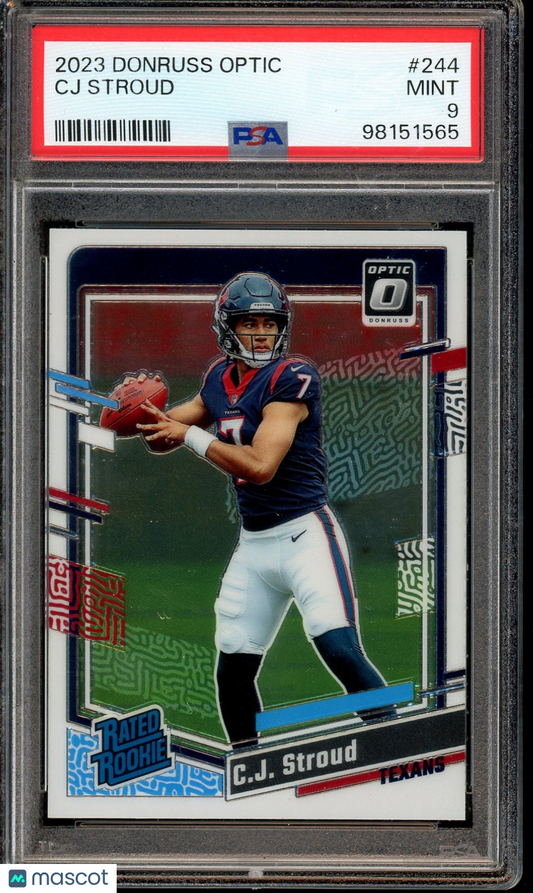 2023 Donruss Optic #244 C.J. Stroud PSA 9