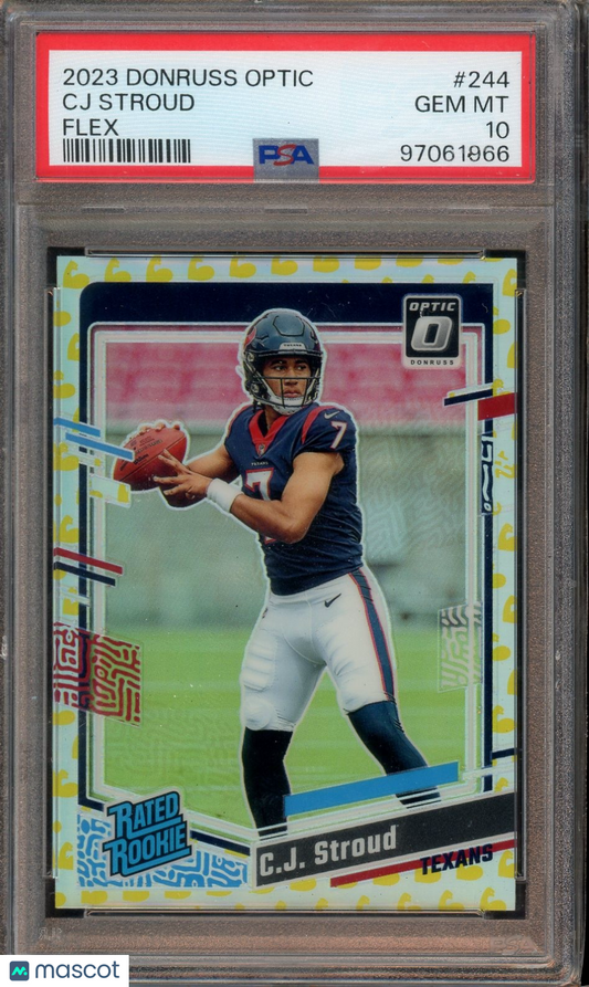 2023 Donruss Optic #244 C.J. Stroud Flex PSA 10 #/149