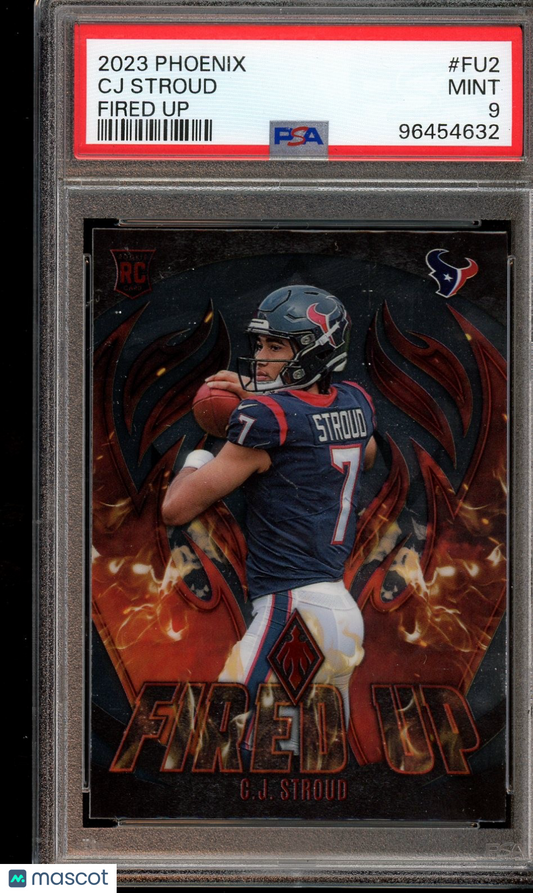 2023 Panini Phoenix #FU-2 C.J. Stroud Fired Up PSA 9