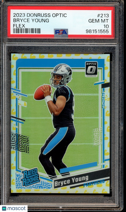 2023 Donruss Optic #213 Bryce Young Flex PSA 10 #/149