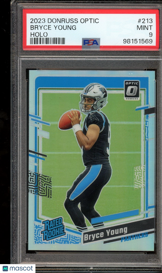 2023 Donruss Optic #213 Bryce Young Holo PSA 9