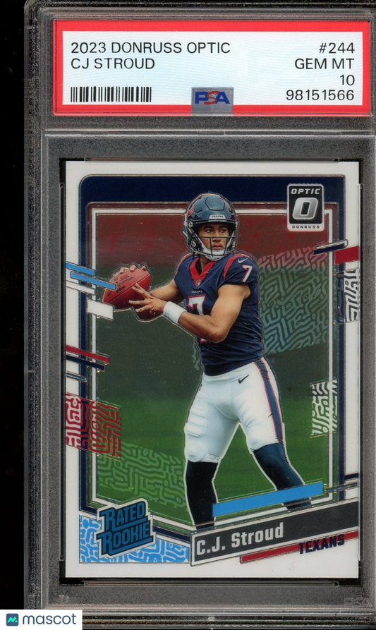 2023 Donruss Optic #244 C.J. Stroud PSA 10