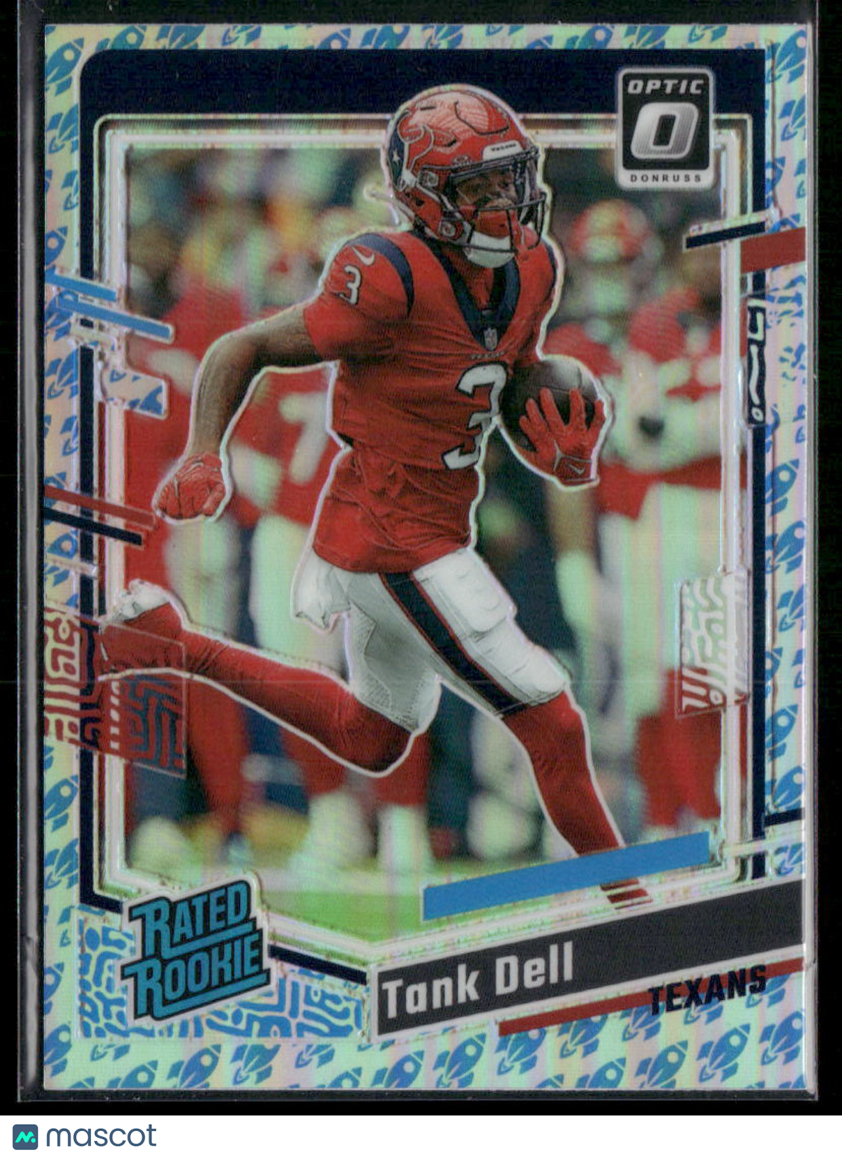 2023 Panini Donruss Optic Prizm Tank Dell #245 Blue Rocket