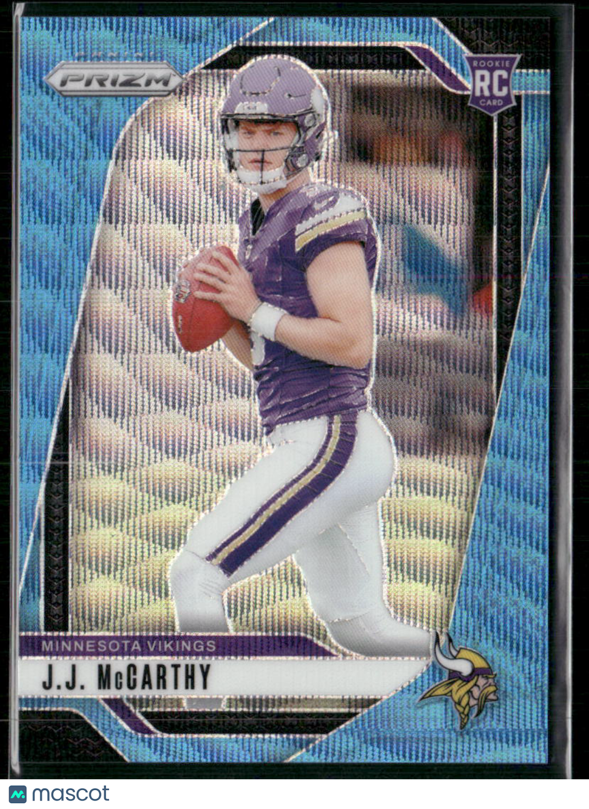 2024 Panini Prizm J.J. McCarthy #400 Blue Wave RC 071/230