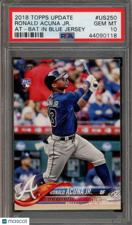 2018 Topps Update Ronald Acuna JR. #US250 PSA 10