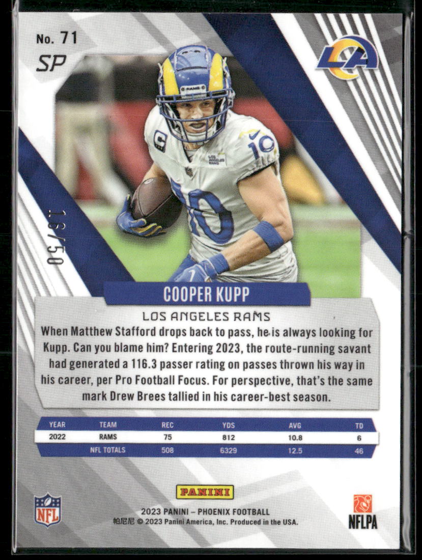 2023 Panini Phoenix Cooper Kupp #71 Fire and Ice 16/50
